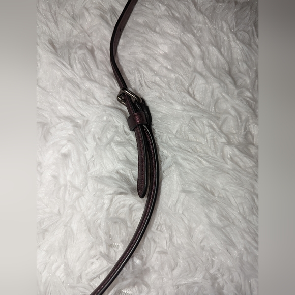 Coach Ellen Metallic Crimson Linear Quilting Nappa Leather Crossbody Bag VGUC - Picture 12 of 16